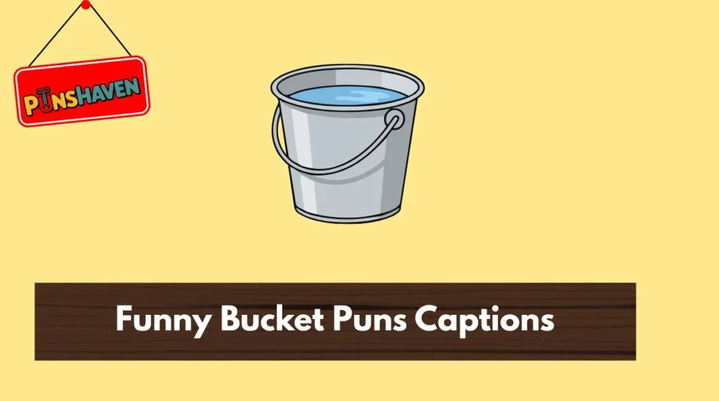 Funny Bucket Puns Captions