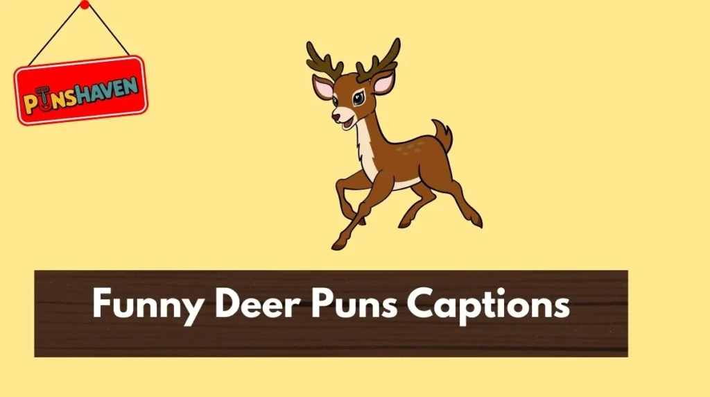 Funny Deer Puns Captions