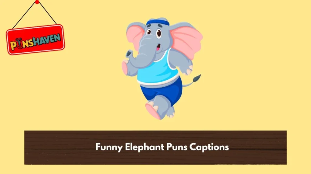 Funny Elephant Puns Captions