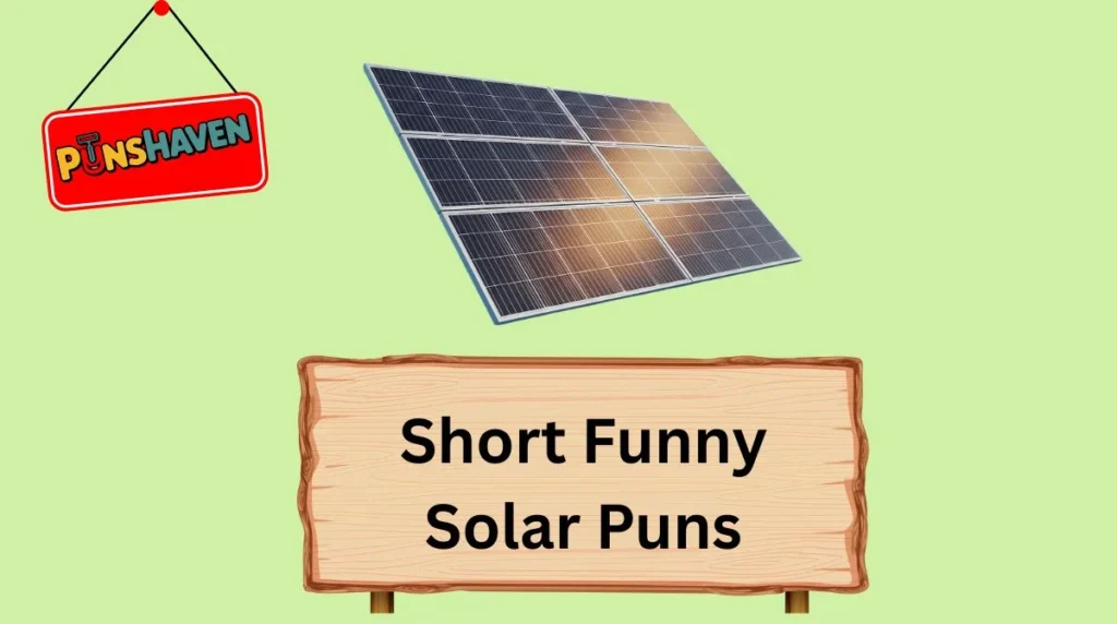 Short Funny Solar Puns