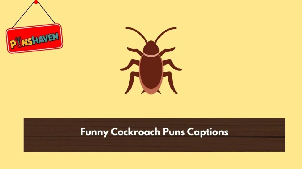 Funny Cockroach Puns Captions