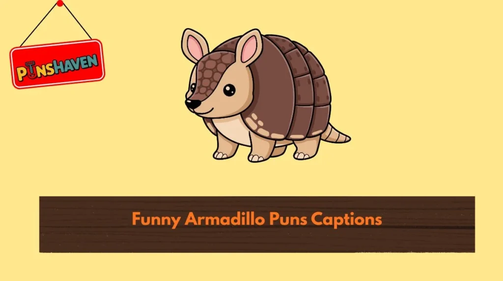 Funny Armadillo Puns Captions