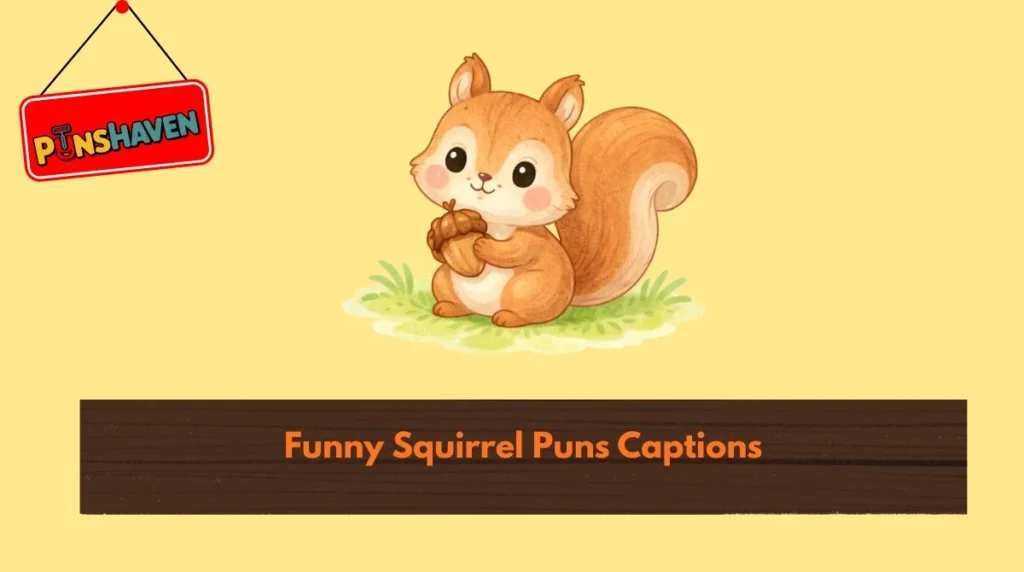 Funny Squirrel Puns Captions
