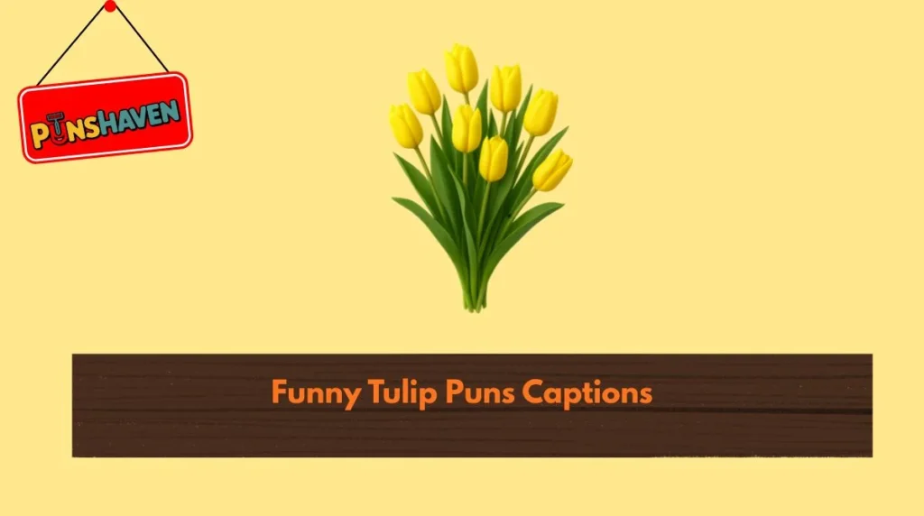 Funny Tulip Puns Captions