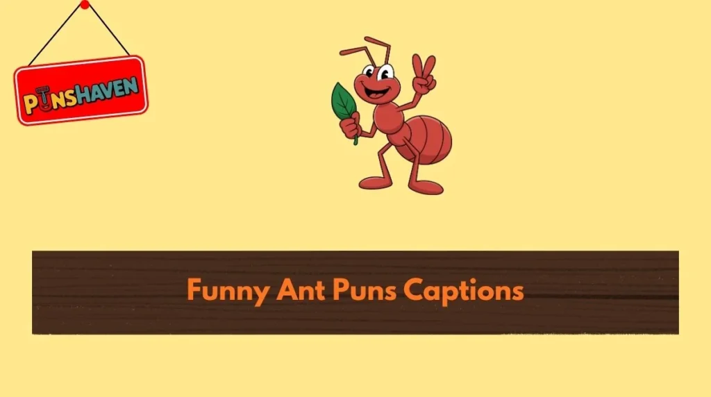 Funny Ant Puns Captions